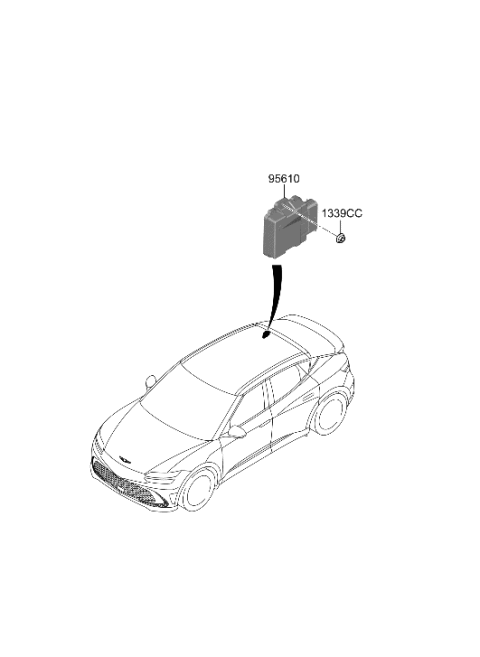 2023 Hyundai Genesis GV60 ABS Sensor Diagram