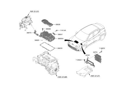 2023 Hyundai Genesis GV60 Electronic Control Diagram 1