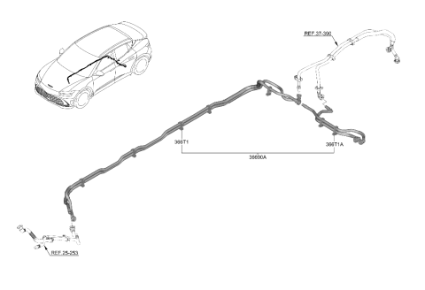 2023 Hyundai Genesis GV60 Traction Motor & Gdu Assy Diagram 2