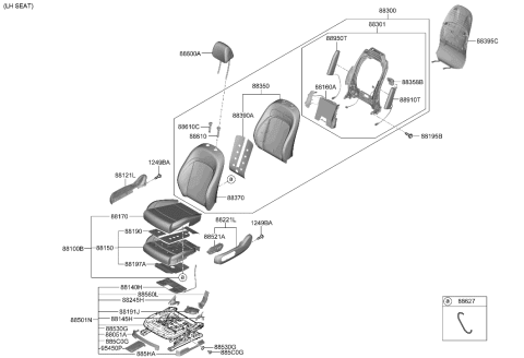 2023 Hyundai Genesis GV60 Front Seat Diagram 2