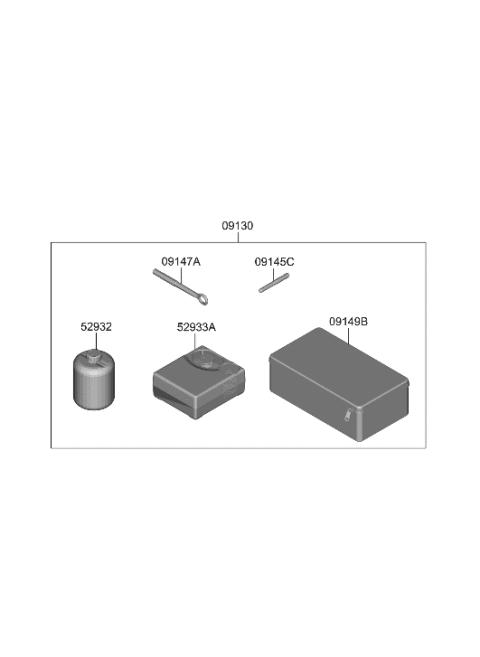 2023 Hyundai Genesis GV60 OVM Tool Diagram