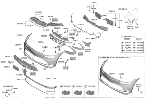 2008 Hyundai Azera Ambient Temperature Sensor Diagram for 96985-3X000