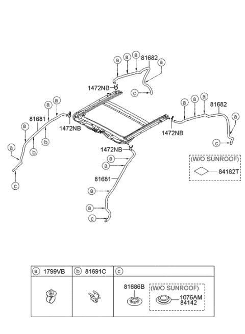 2008 Hyundai Genesis Coupe Sunroof Diagram 2