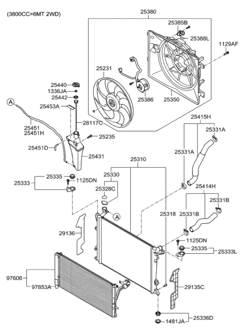 2012 Hyundai Genesis Coupe Engine Cooling System Diagram 3
