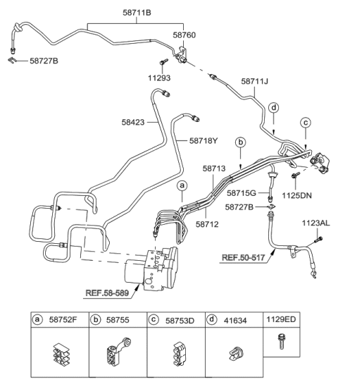 2011 Hyundai Genesis Coupe Brake Fluid Line Diagram