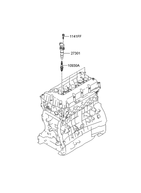 2012 Hyundai Genesis Coupe Spark Plug & Cable Diagram 1