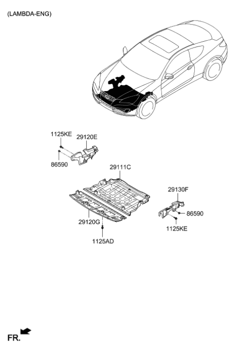 2009 Hyundai Genesis Coupe Under Cover Diagram 2