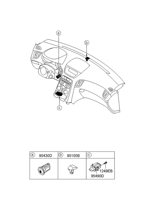 2009 Hyundai Genesis Coupe Relay & Module Diagram 3