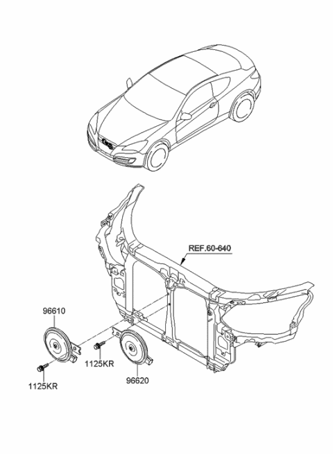 2010 Hyundai Genesis Coupe Horn Diagram