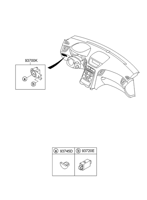 2011 Hyundai Genesis Coupe RHEOSTAT Assembly-Ill Control Diagram for 93720-2M000