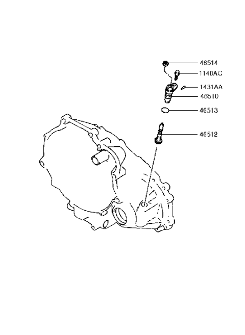 1990 Hyundai Excel Speedometer Driven Gear-Auto Diagram