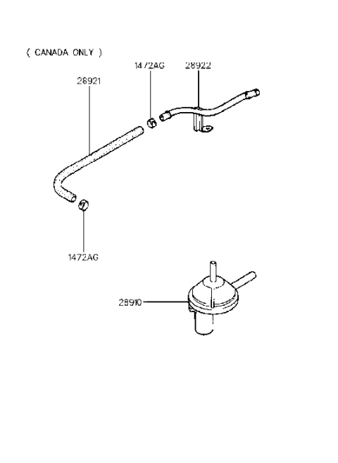 1992 Hyundai Excel Vaporizer Control System Diagram