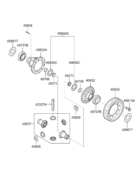 2012 Hyundai Elantra Transaxle Gear - Auto Diagram 4