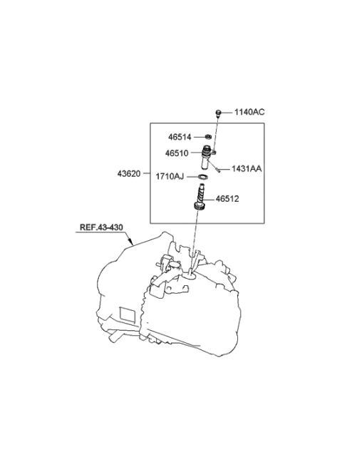 2013 Hyundai Elantra Korean made Speedometer Driven Gear Diagram