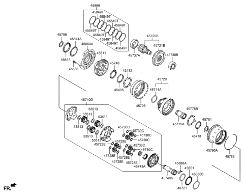 2011 Hyundai Veloster Transaxle Gear - Auto Diagram 1