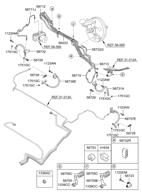 2012 Hyundai Veloster Brake Fluid Line Diagram