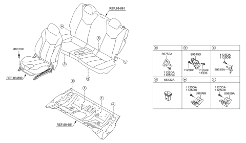 2011 Hyundai Veloster Hardware-Seat Diagram