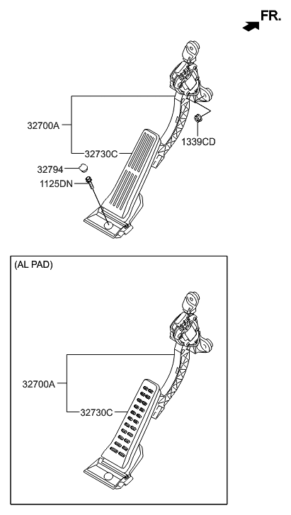 2011 Hyundai Veloster Accelerator Pedal Diagram