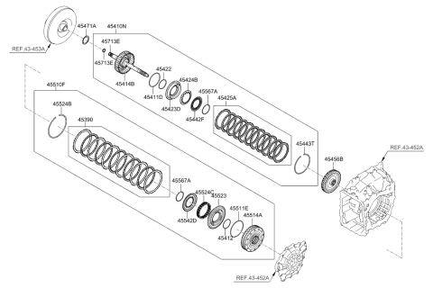 2019 Hyundai Elantra US Alabama made Transaxle Clutch - Auto Diagram 1