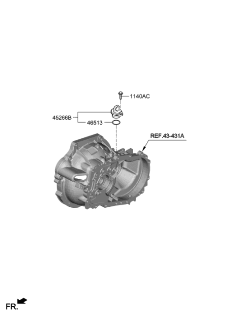 2020 Hyundai Elantra US Alabama made Speedometer Driven Gear Diagram