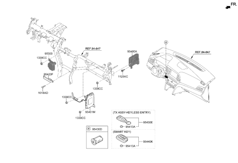 2020 Hyundai Elantra US Alabama made Relay & Module Diagram 1
