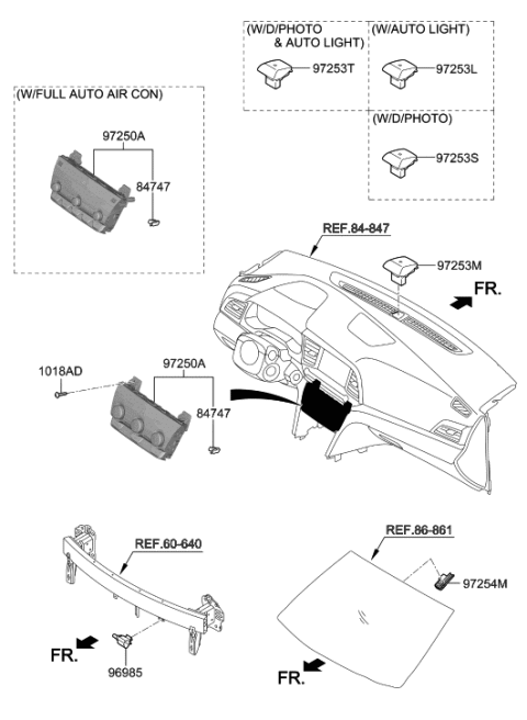 2019 Hyundai Elantra Heater System-Heater Control Diagram