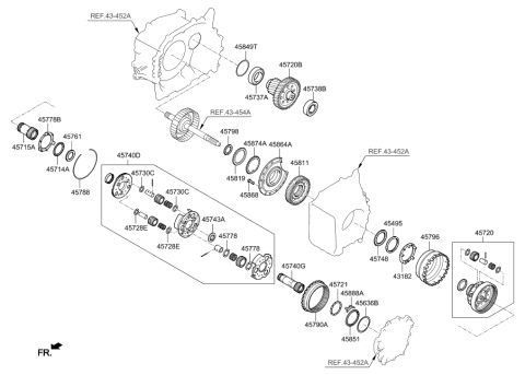 2020 Hyundai Elantra US Alabama made Transaxle Gear - Auto Diagram 1