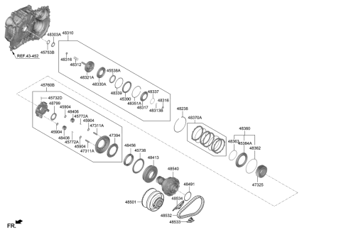 2019 Hyundai Elantra Transaxle Clutch - Auto Diagram 1