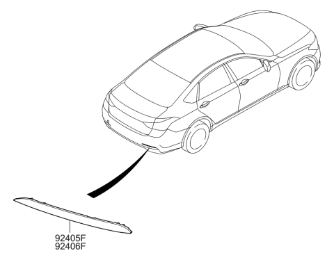 2014 Hyundai Genesis New Body Style Rear Combination Lamp Diagram 3