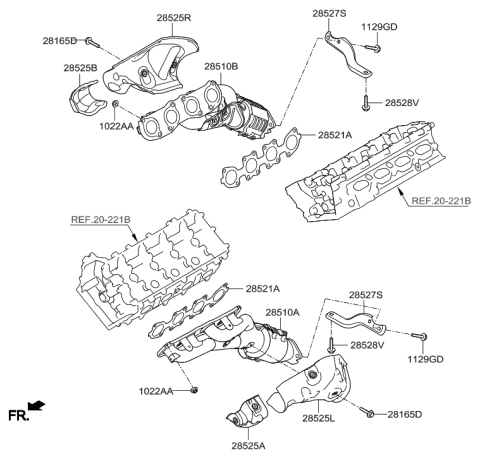 2016 Hyundai Genesis Exhaust Manifold Diagram 2