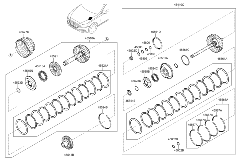 2014 Hyundai Genesis New Body Style Transaxle Clutch - Auto Diagram 4