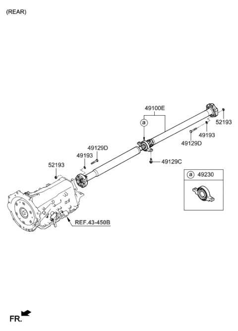 2014 Hyundai Genesis New Body Style Propeller Shaft Diagram 2