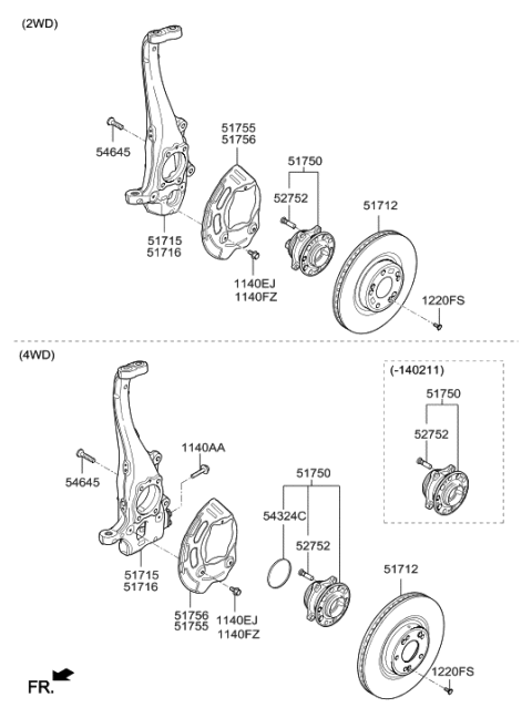2014 Hyundai Genesis New Body Style Front Axle Diagram