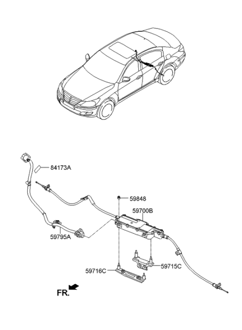 2014 Hyundai Genesis New Body Style Parking Brake System Diagram 2