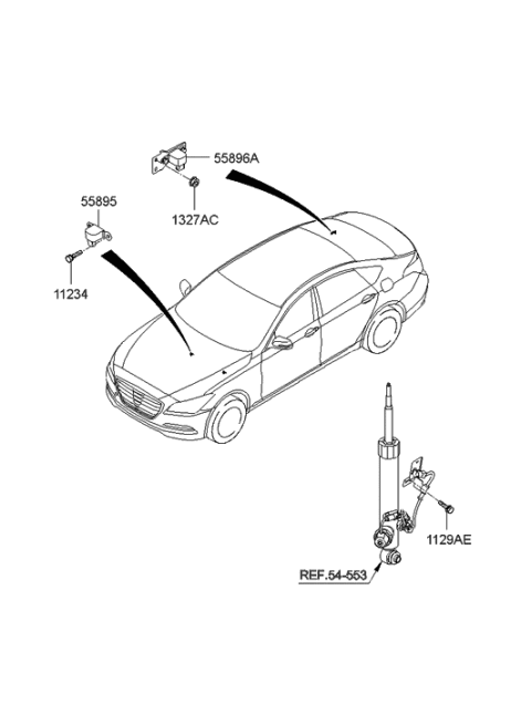 2014 Hyundai Genesis New Body Style Air Suspension Diagram