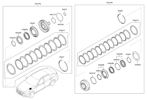 2014 Hyundai Genesis New Body Style Transaxle Clutch - Auto Diagram 3