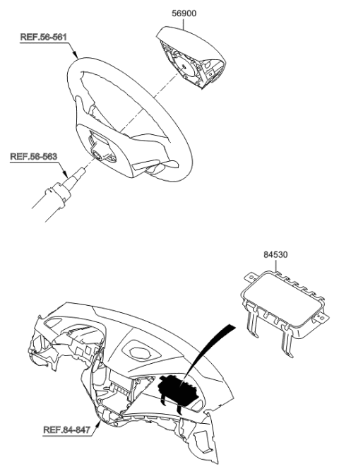 2015 Hyundai Veloster Air Bag System Diagram 1