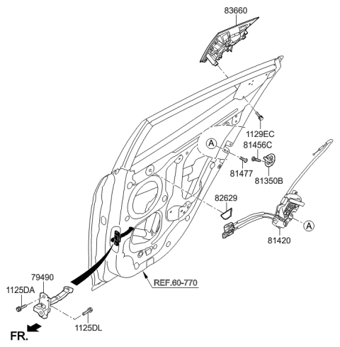 2016 Hyundai Veloster Rear Door Locking Diagram