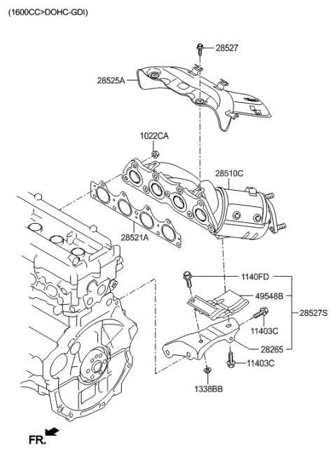 2017 Hyundai Veloster Exhaust Manifold Diagram 2