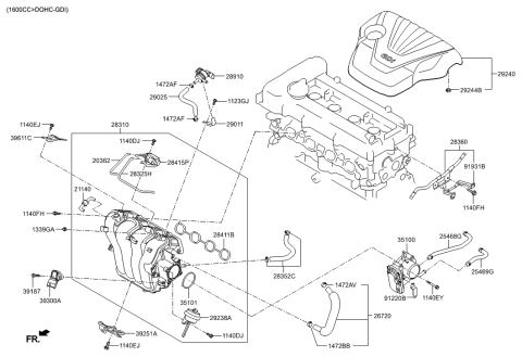 2017 Hyundai Veloster Intake Manifold Diagram 1