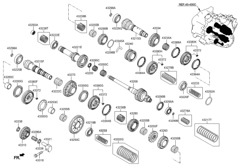 2015 Hyundai Veloster Transaxle Gear-Manual Diagram 1