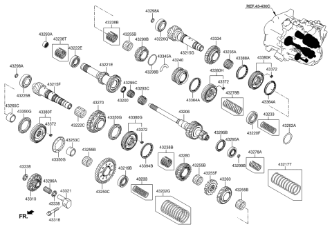 2017 Hyundai Veloster Transaxle Gear-Manual Diagram 5