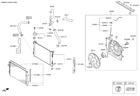 2017 Hyundai Veloster Engine Cooling System Diagram 1