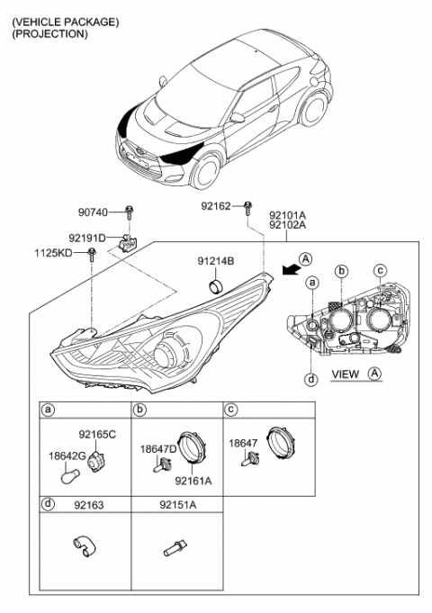 2017 Hyundai Veloster Head Lamp Diagram 1