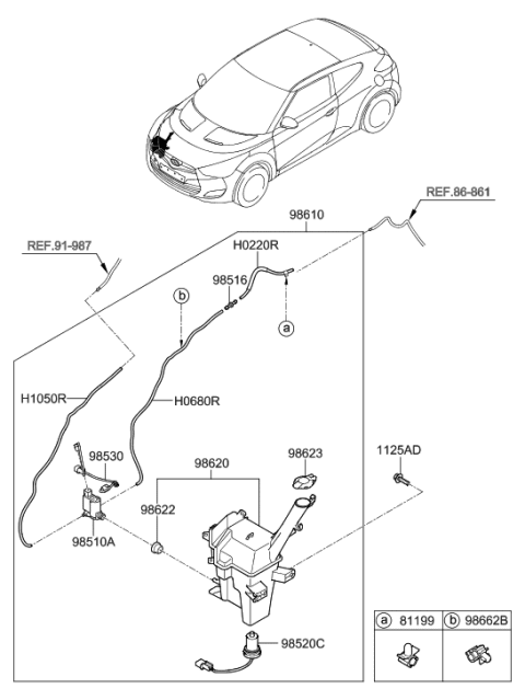 2017 Hyundai Veloster Windshield Washer Diagram