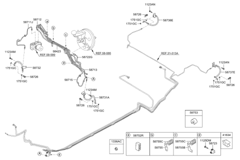 2017 Hyundai Veloster Brake Fluid Line Diagram