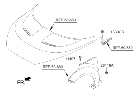 2017 Hyundai Veloster Roof Panel Diagram 3