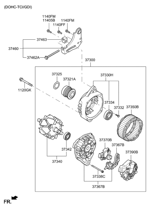 2015 Hyundai Veloster Alternator Diagram 2