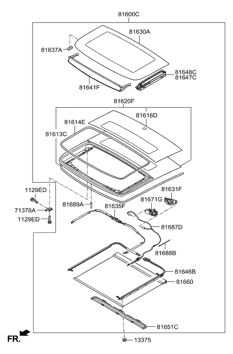 2015 Hyundai Veloster Sunroof Diagram