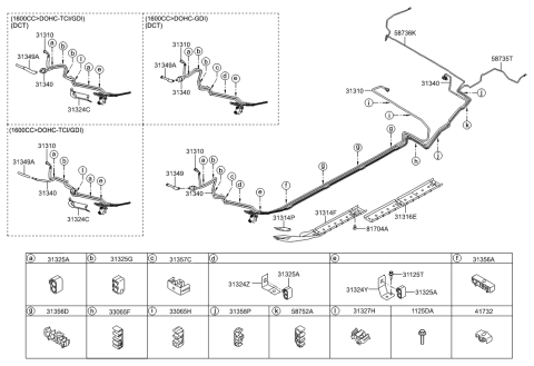 2015 Hyundai Veloster Hose-Canister To Solenoid Valve Diagram for 31349-2V750